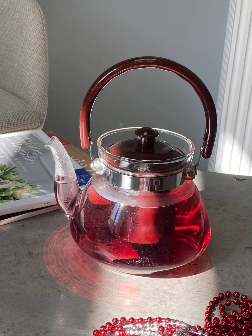 🫖Чайник скляний "Королівський" 