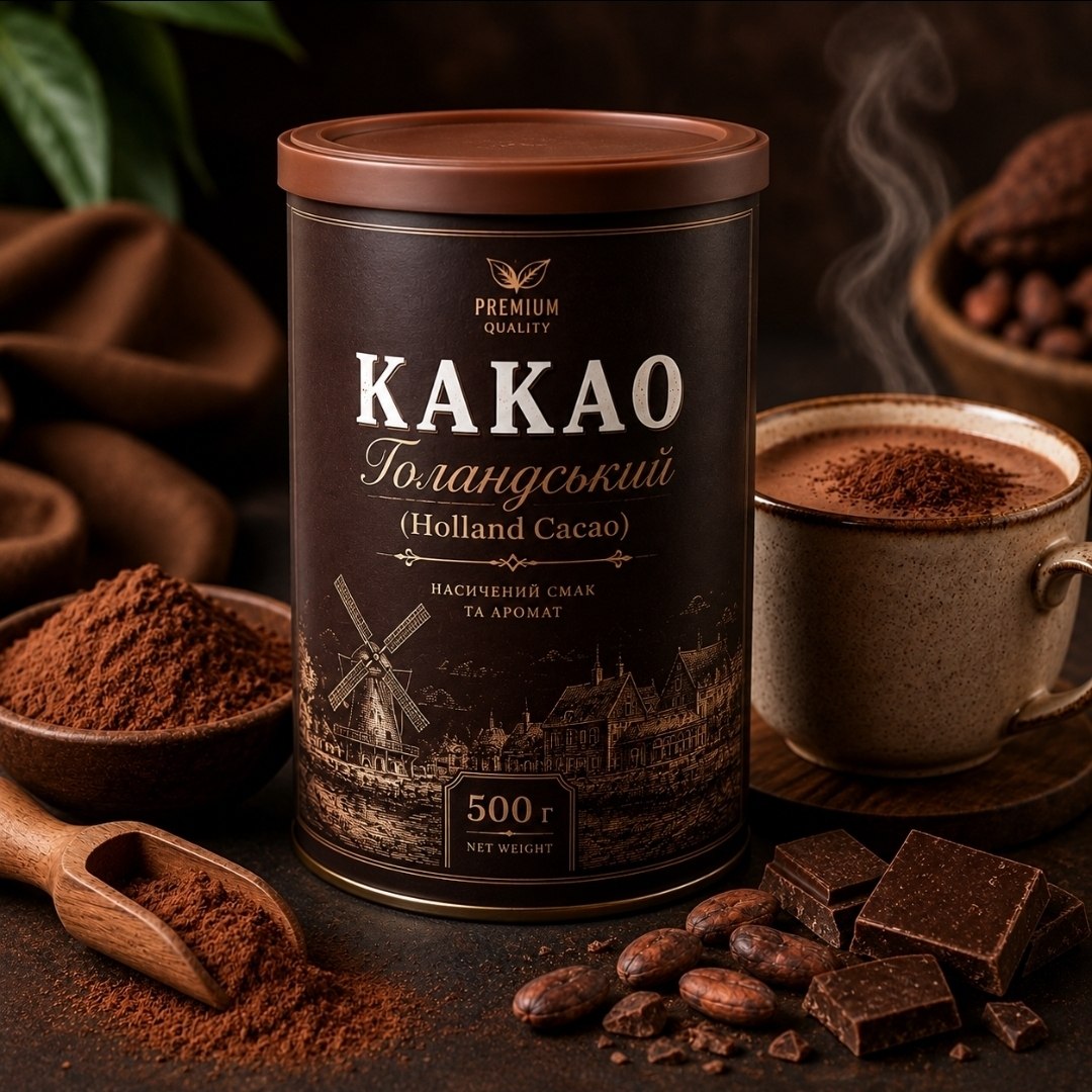 Какао «Голландський» — 500 г 🍫☕️
